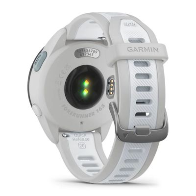 GARMIN Forerunner 165 GPS สมาร์ทวอทช์ (43mm., ตัวเรือนสี Mist Gray/Whitestone, สายสี Mist Gray/Whitestone)